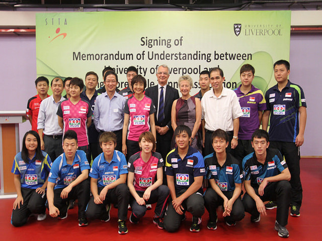 Singapore Table Tennis Association Announces Partnership With University Of Liverpool