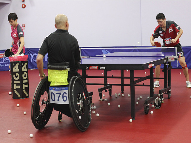 Sports Exchange With Table Tennis Association For The Disabled
