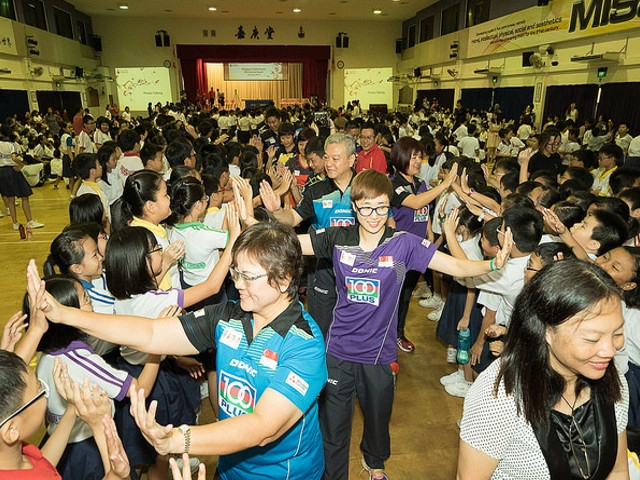 SEA Games Squad Visited Chongfu School and Qi Hua Primary School