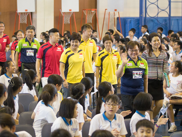 Southeast Asian (SEA) Junior Table Tennis Championships Squad Visited Nanyang Primary School to share the spirit of good sportsmanship