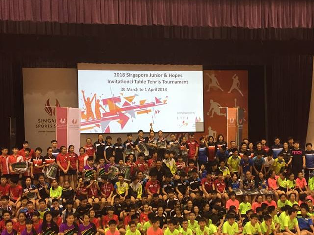 3rd Singapore Junior and Hopes Invitational Table Tennis Tournament 2018 attracts record number of participants [Results]