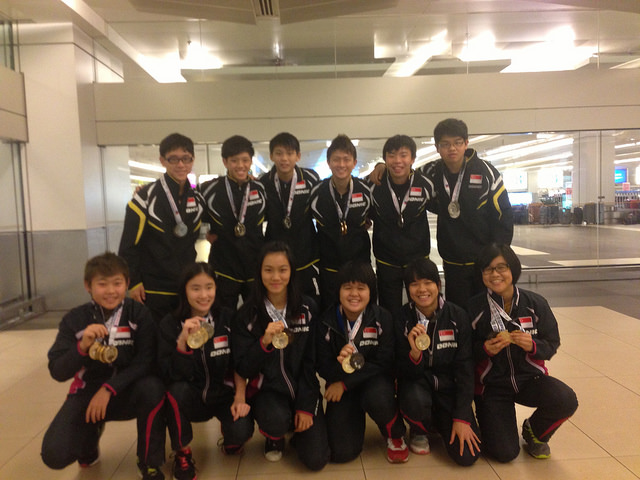 Singapore Scored A Total Of 8 Golds, 4 Silvers And 5 Bronzes At The 19TH South East Asian Junior Table Tennis Championships 2013