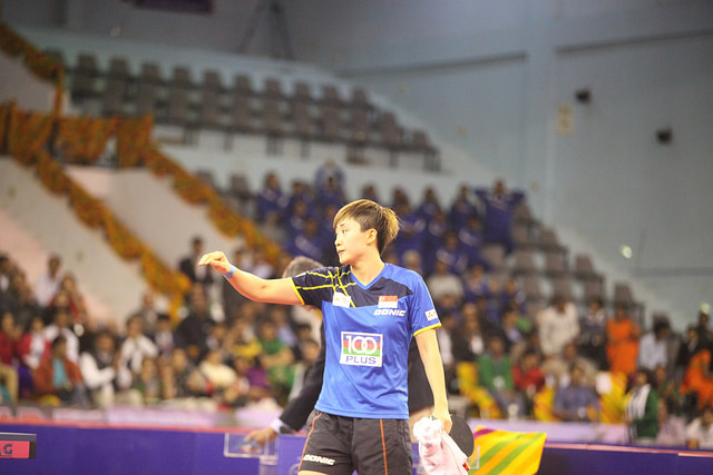 Feng Tianwei Won The Asian Cup Women’s Singles Event At The 28th Asian Cup 2015