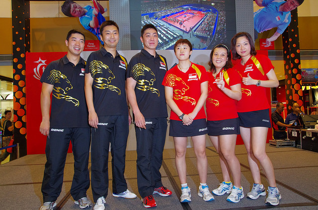 Singapore Table Tennis Association (STTA) Launches New Jersey For London Olympics Games 2012.