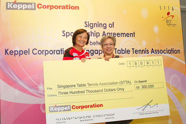 Keppel Partners With Singapore Table Tennis Association (STTA) To Groom Young Table Tennis Talents