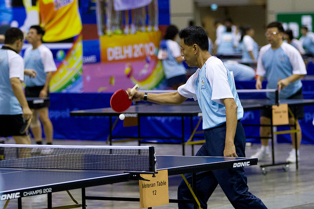 The Fun Table Tennis Event Is Organized by STTA Supported by People’s Association and Nee Soon South GROs