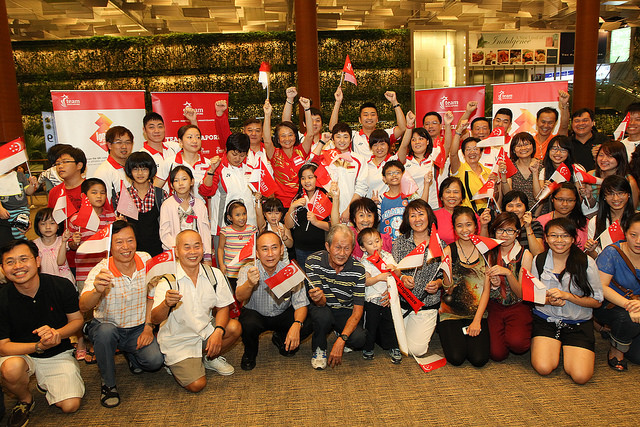 London Olympics Games Send-Off Ceremony for Team Singapore Paddlers