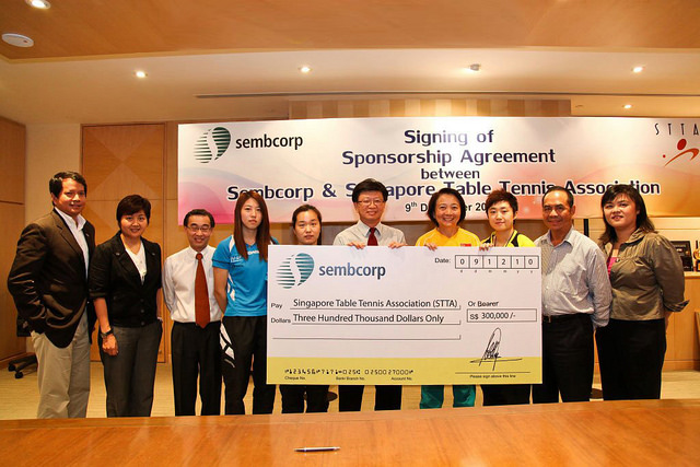 Sembcorp Signs Three-Year Sponsorship Deal With The Singapore Table Tennis Association (STTA)