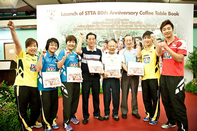 Launch Of Singapore Table Tennis Association (STTA) 80th Anniversary Coffee Table Book