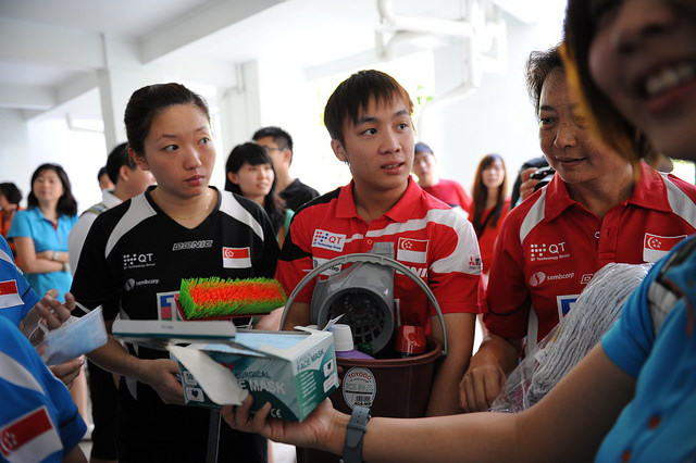 National Team Paddlers Join Sembcorp Volunteers To Clean The Homes of The Needy Elderly