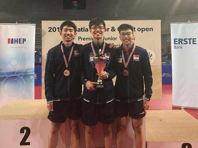 Singapore Table Tennis:  More Success at 2018 Croatia Junior & Cadet Open, 12 to 16 September