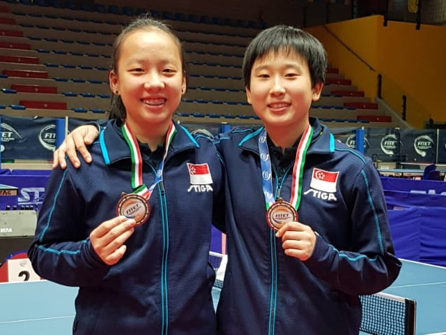 Singapore secures 2 bronzes at the 2019 ITTF Junior Circuit Premium, Italy Junior & Cadet Open, 20 to 24 March 2019