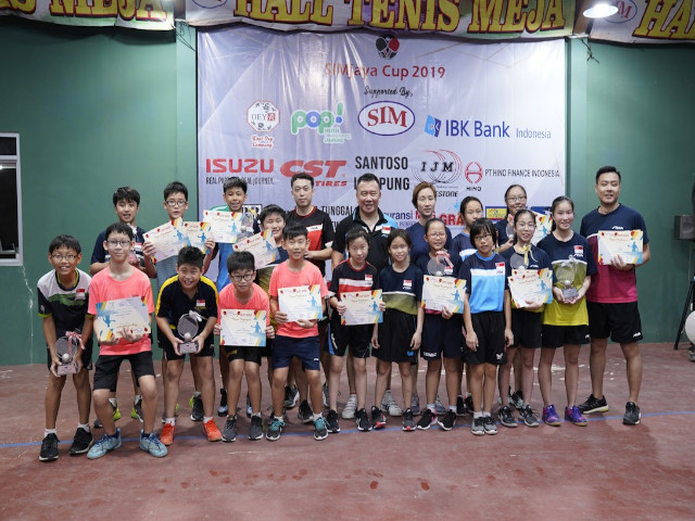 Singapore Junior Paddlers enjoy medal haul at the 2019 SIM Jaya Cup