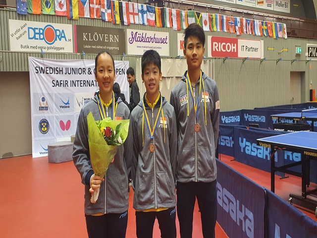 Table Tennis: Singapore Youth Paddlers enjoy medal haul at the 2020 World Junior Circuit, Swedish Junior & Cadet Open, 19 to 23 February 2020