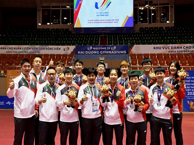 Team Singapore finished with 2 Golds, 3 silvers and 4 bronzes #SEAGames2022