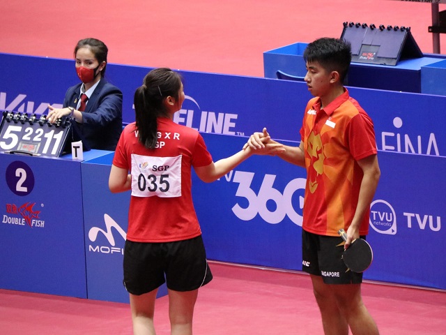 Singapore finished the doubles events with 2 golds!  #SEAGames2022
