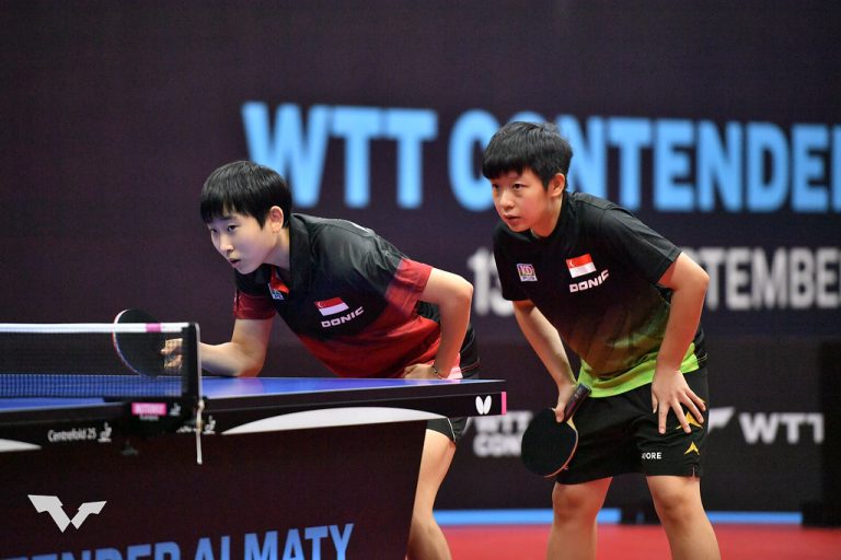 A bronze for Singapore at the at World Table Tennis (WTT) Contender