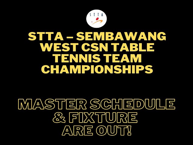 Master Schedule and Fixture are out