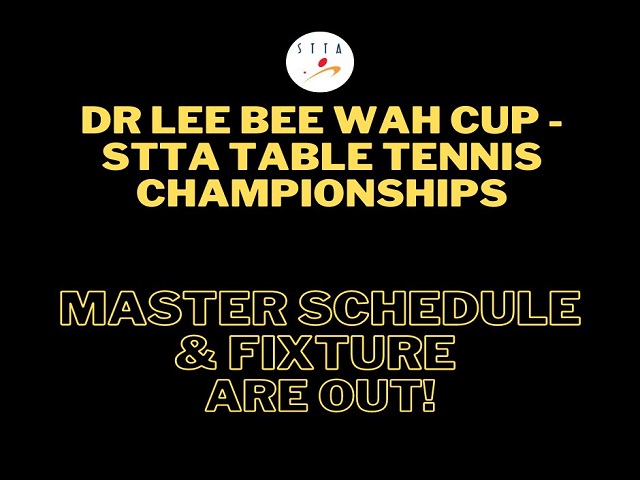 Master Schedule and Fixture are out!