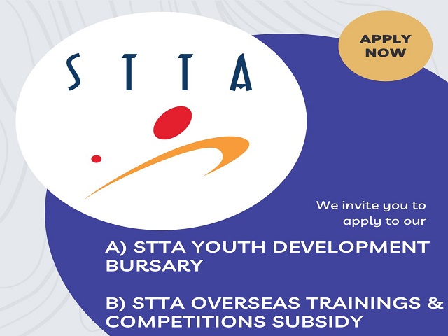 Applications are open for STTA Youth Development Bursary & STTA Overseas Trainings & Competitions Subsidy