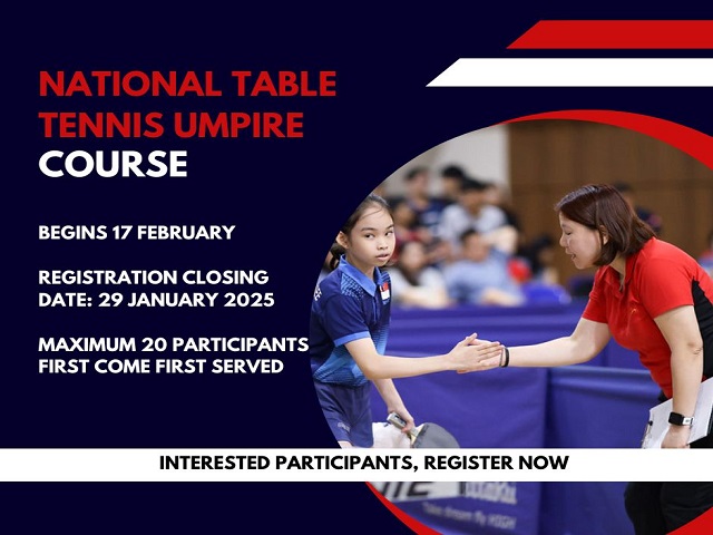 National Table Tennis Umpire Course – February 2025