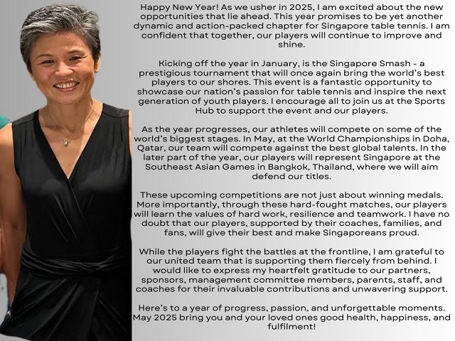 New Year’s message by Ms Poh Li San, MP for Sembawang GRC and STTA President