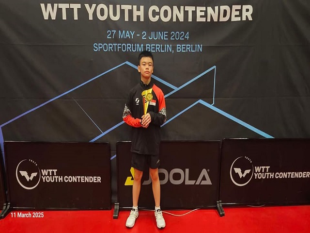 Zane takes third in Berlin in Boys U13 Singles